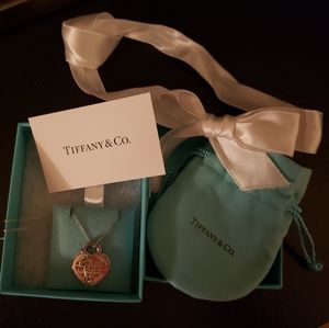 Authentic Tiffany & Co Sterling  heart necklace